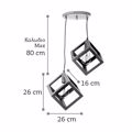 INLIGHT DIFOTO FOTISTIKO OROFIS KuBOS METALLIKO LEuKO E27 4400-2